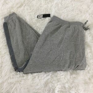 Bebe Sport banded hem gray joggers blue sparkle detail Woman’s size 3X